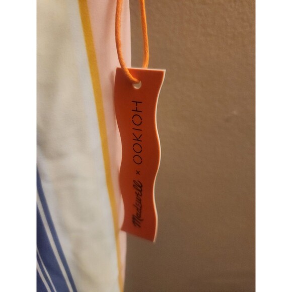Madewell x OOKIOH Costa One Piece Swimsuit Cabana Stripe Size L NWT Swim - Picture 4 of 6